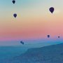 Capadoccia - Hot air balloons rising at dawn